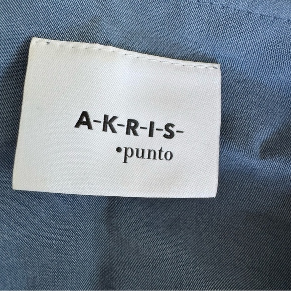 Akris Punto Mini Belted Elegant Blue Dress - Picture 9 of 10